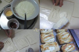 Desert foietaj cu branza dulce