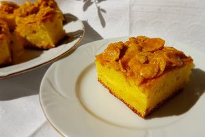Desert prajitura cu branza si fulgi de porumb