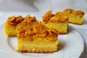 Desert prajitura cu branza si fulgi de porumb