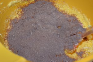 Desert chec cu piersici si cacao