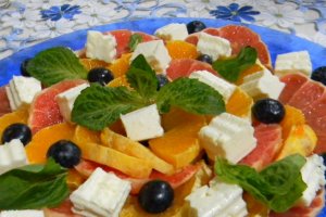 Salata de citrice cu telemea si menta -salata cu nr.100