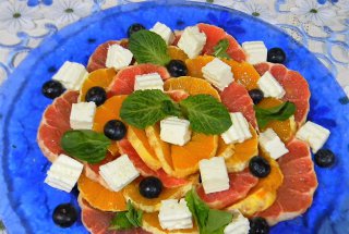 Salata de citrice cu telemea si menta -salata cu nr.100