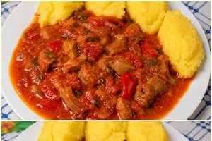 Tocanita de rosii cu mamaliguta