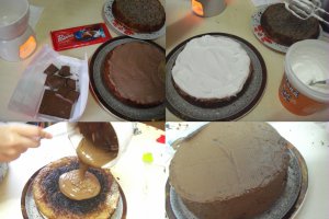 Desert tort cu ciocolata si cirese