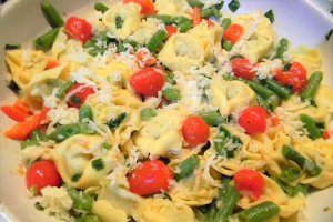Tortelloni cu fasole verde