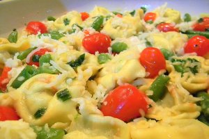 Tortelloni cu fasole verde