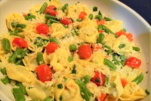 Tortelloni cu fasole verde