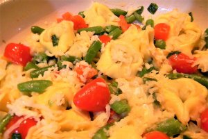 Tortelloni cu fasole verde