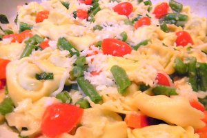 Tortelloni cu fasole verde