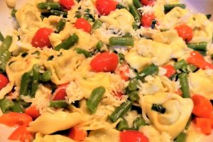 Tortelloni cu fasole verde