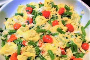 Tortelloni cu fasole verde