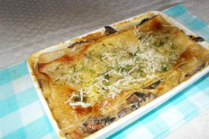 Lasagna cu ciuperci si smantana