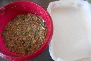 Drob de miel cu carne tocata amestec