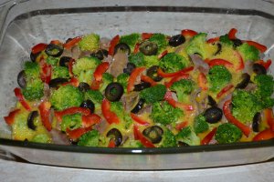Broccoli cu ficatei la cuptor