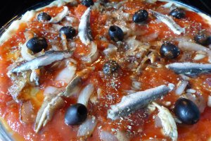 Piscialandrea / Tarta cu ansoa italiana