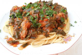 Spaghete cu ficatei