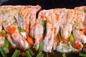 Cotlet de mistret cu ciuperci