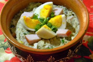Salata de vinete cu oua fierte