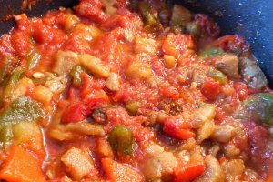 Salata de vinete si ardei marocana - Zaalouk