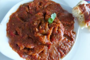 Salata de vinete si ardei marocana - Zaalouk