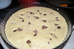 Desert prajitura cu merisoare, capsuni si ciocolata