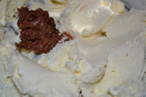 Desert prajitura cu crema de ciocolata si mascarpone