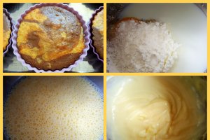 Desert mini-tarte bicolore cu crema de vanilie si capsuni