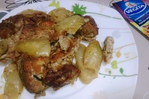 Pulpa de porc marinata cu Vegeta