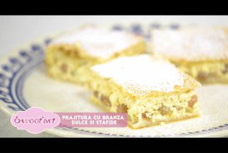 Desert placinta cu branza si stafide