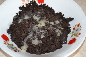 Desert tort trio cu zmeura, ciocolata si mascarpone