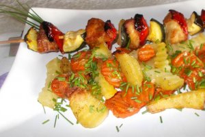 Frigarui de porc si legume