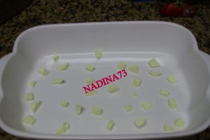 Musaca de cartofi cu pui si ciuperci