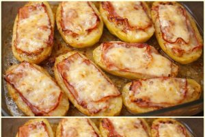 Aperitiv cartofi umpluti la cuptor