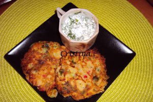 Aperitiv pancakes cu dovlecei
