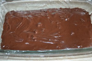 Desert ciocolata de casa cu mure si caju