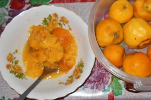 Desert prajitura cu crema de nectarine