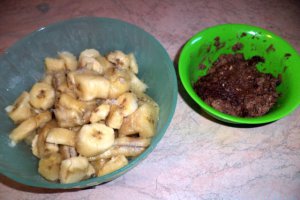 Desert inghetata de banane si ciocolata