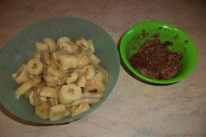 Desert inghetata de banane si ciocolata