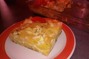 Aperitiv cartofi cu branza si marar la cuptor