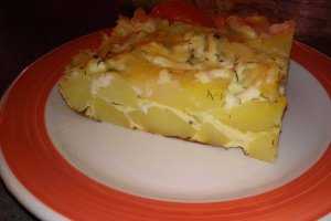 Aperitiv cartofi cu branza si marar la cuptor