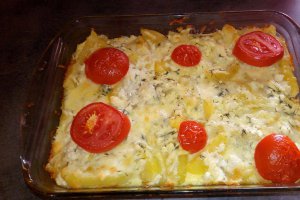 Aperitiv cartofi cu branza si marar la cuptor