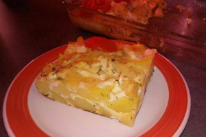 Aperitiv cartofi cu branza si marar la cuptor