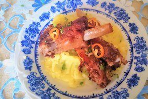 Costita de porc cu cidru si salvie la slow cooker Crock-Pot