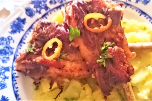 Costita de porc cu cidru si salvie la slow cooker Crock-Pot