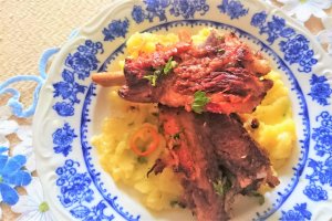 Costita de porc cu cidru si salvie la slow cooker Crock-Pot