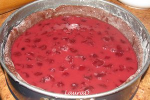 Placinta de ciocolata cu visine