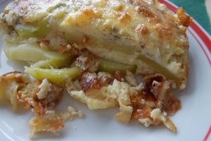 Dovlecei cu branza de burduf la cuptor