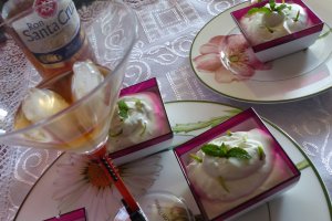Desert crema Mojito cu ricotta