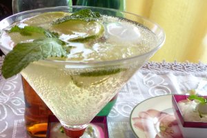Desert crema Mojito cu ricotta