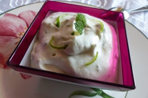Desert crema Mojito cu ricotta